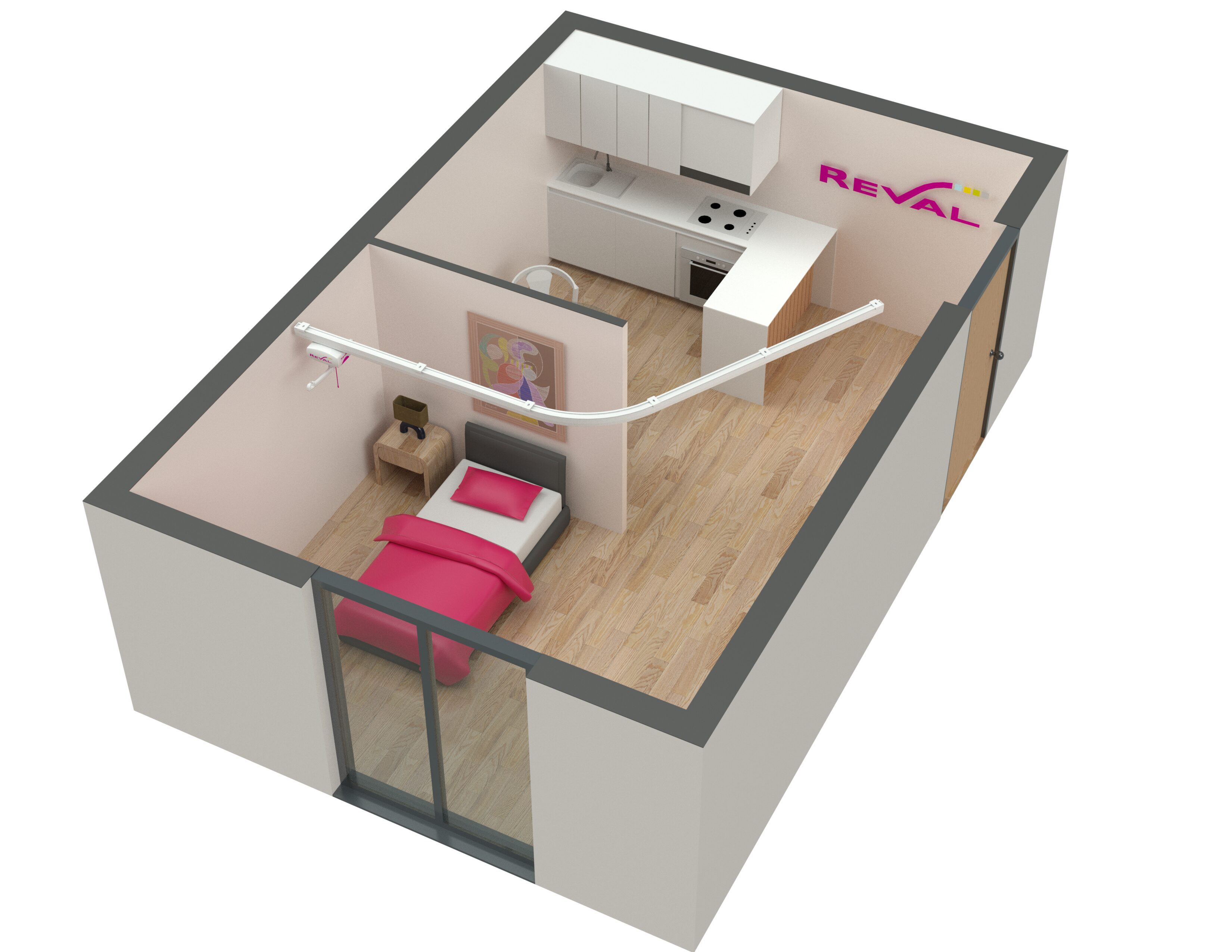 Rails courbe - lève-personnes