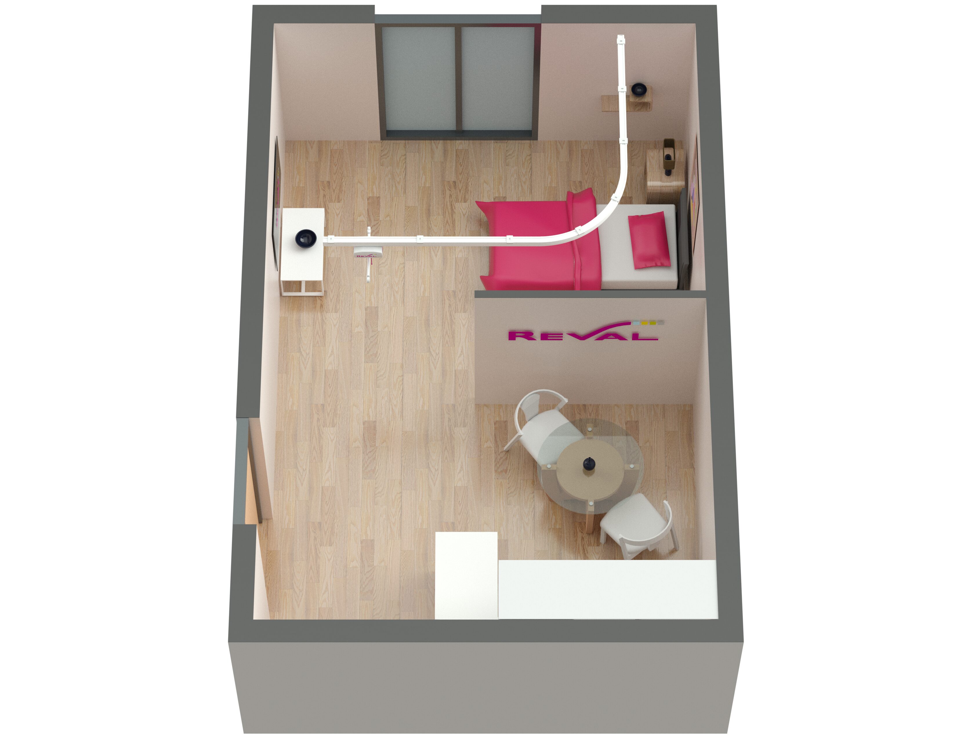 Rails courbe - lève-personnes