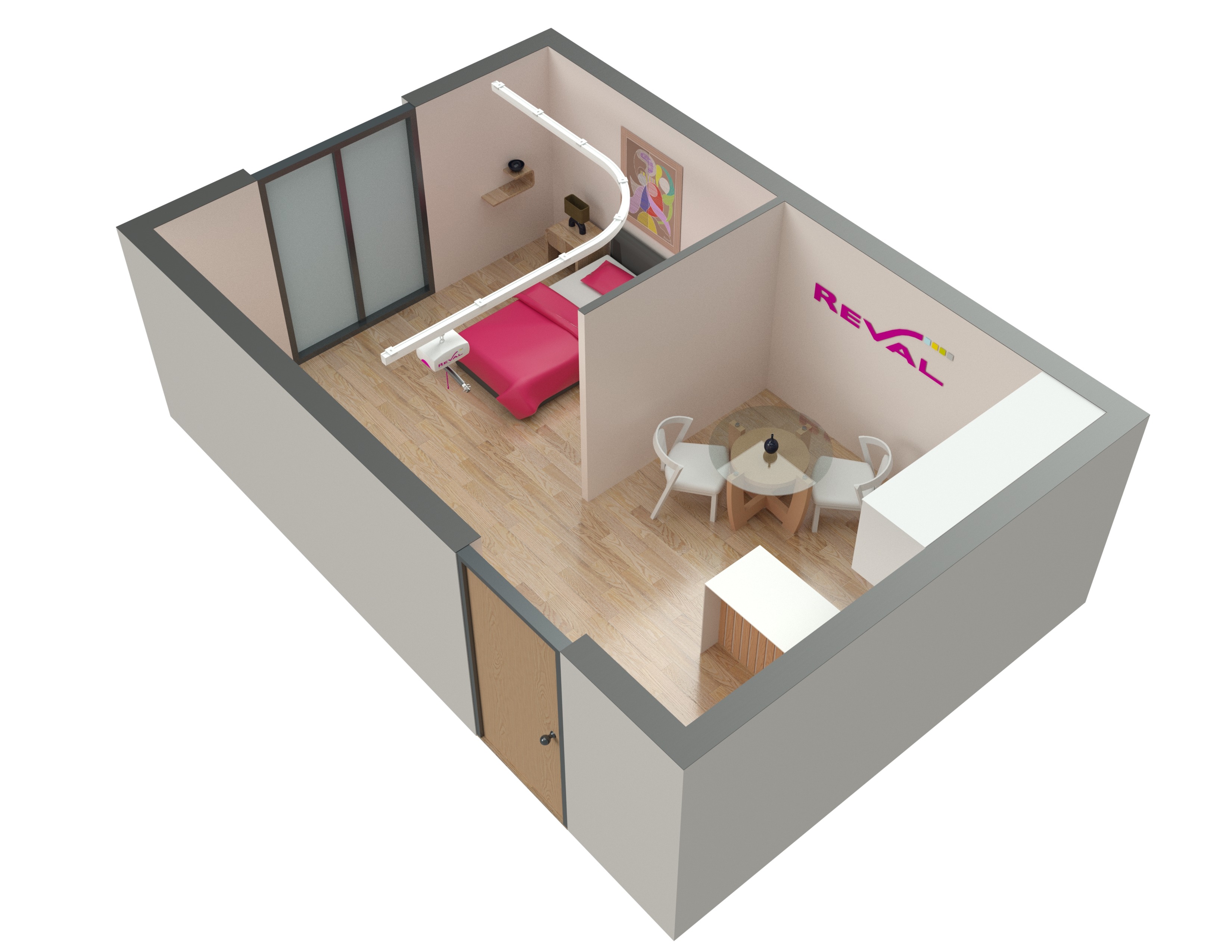 Rails en L - lève-personnes